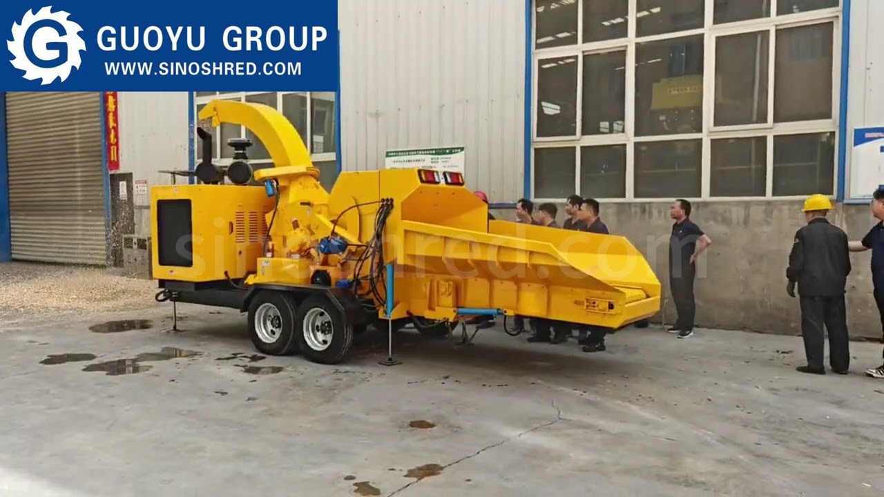 ⚡ ​​SHOCKING TEST: 350mm Logs VAPORIZED by 1600 RPM Cutter Roller! (Live Client Demo) | GY-BC175​
