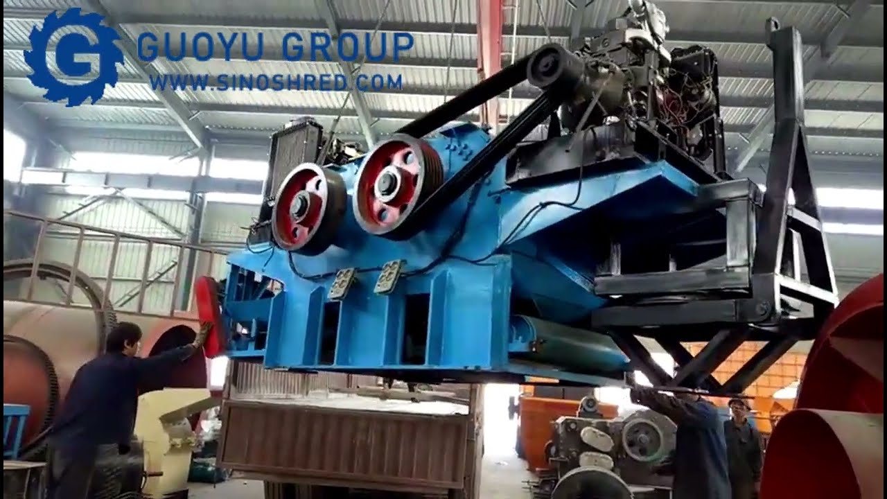 Guoyu drum type wood chipper ready for delivery