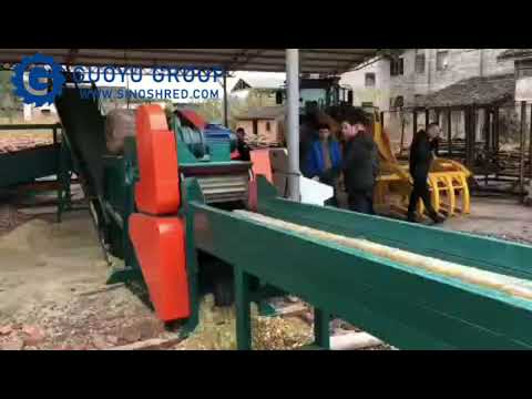 Guoyu bamboo chipper working in indonesia