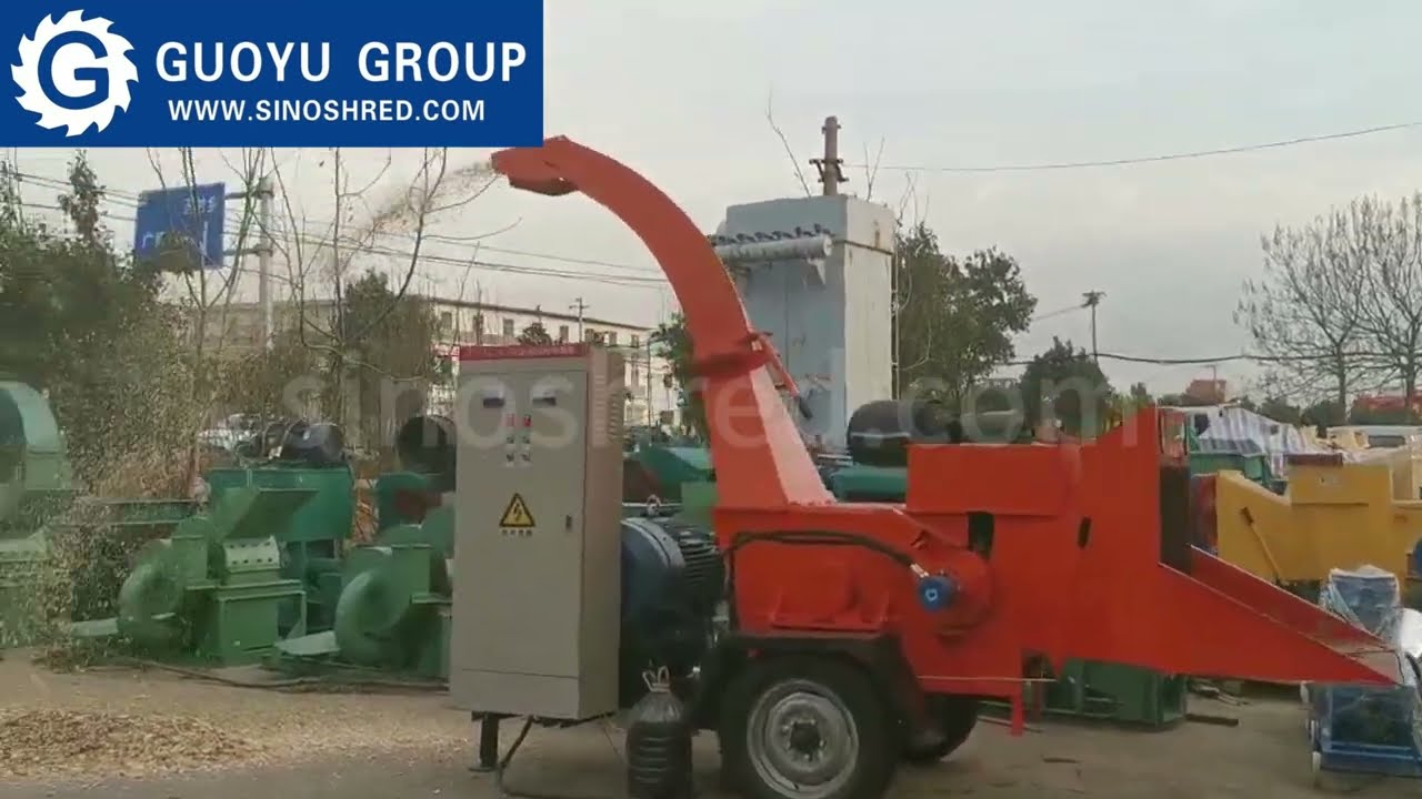Small Machine, Fierce Power! 👊 GY-1108 Diesel Wood Chipper DEMO (1300kg/hr!) | Guoyu Machinery