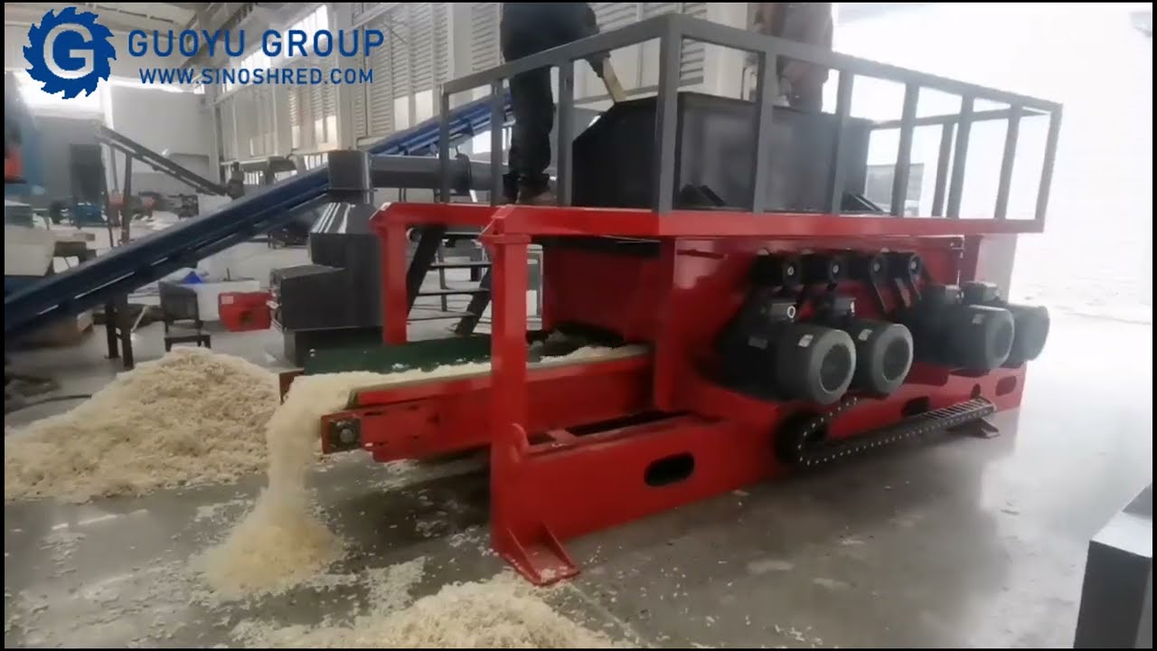 Wood shaving machine ready for delivery