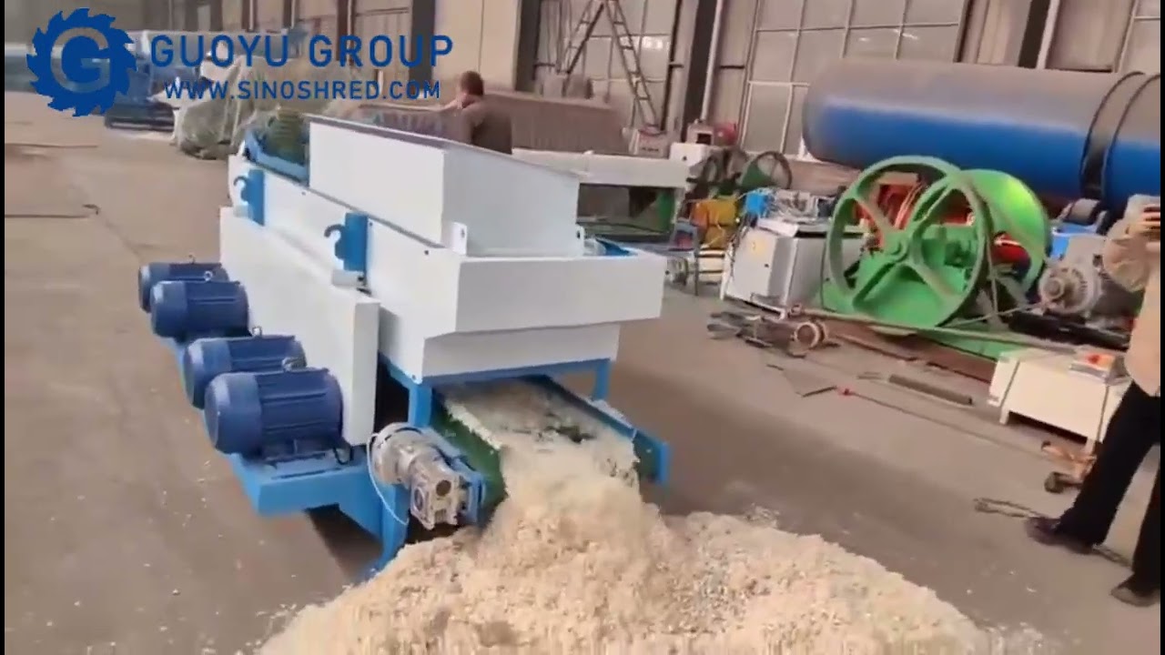 Wood shaving machine working test