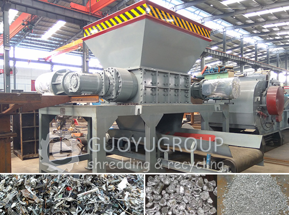 3T/H Scrap Metal Shredder Machine for Recycling Metal Wastes